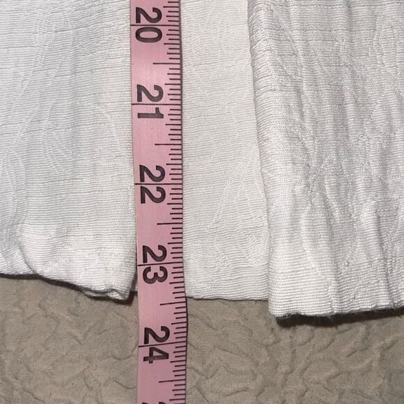 Banana Republic Womens Round Neck Sleeveless Peplum Tank Top White Size 4 - Picture 6 of 6